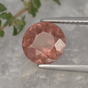 2.12 ct Orange Malaya Garnet Stone, Natural Malaya Garnet in Round Facet Shape for Sale