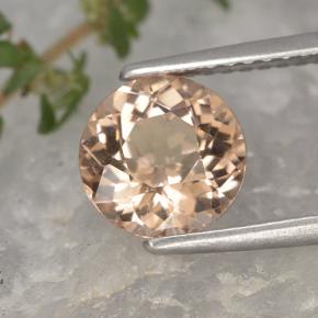 1.87 ct Orange Malaya Garnet Stone, Natural Malaya Garnet in Round Facet Shape for Sale