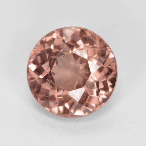 Medium-Light Pink Malaya-Granat Edelstein - 1.6ct Rund Facettenschliff (ID: 495882)