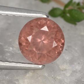 Medium Pink Malaya-Granat Edelstein - 1ct Rund Facettenschliff (ID: 495884)