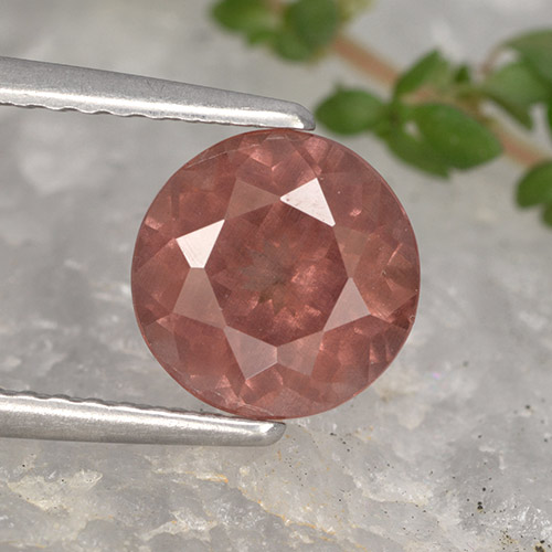 Raspberry Pink Гранат Малайя Камень - 1.9ct Круглая Фасетная Огранка (ID: 495886)