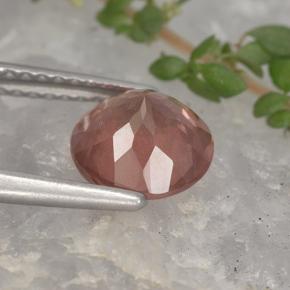 Malaya Garnet Gemstone in 7.5 mm (calibrated) Size for Sale, Malaya Garnet Stone in Raspberry Pink Color