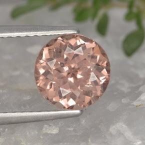 2.1ct Round Facet Pink Orange Malaya Garnet Gem for sale 2.1ct Round Facet Pink Orange Malaya Garnet Gem (ID: 495888)