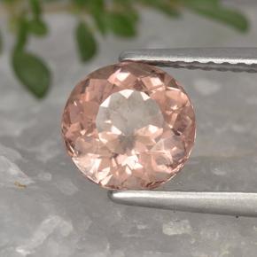 2.07 ct Orange Malaya Garnet Stone, Natural Malaya Garnet in Round Facet Shape for Sale