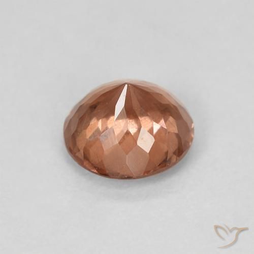 Malaya Garnet Gemstone in 5.5 mm (calibrated) Size for Sale, Malaya Garnet Stone in Orangish Pink Color