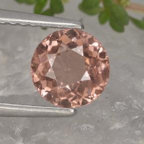 1.11 ct Orange Malaya Garnet Gemstone, Malaya Garnet Gem in Round Facet Shape for Sale.