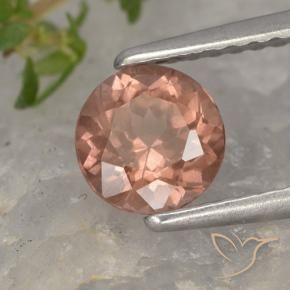 0.93 ct Pink Malaya Garnet Stone, Natural Malaya Garnet in Round Facet Shape for Sale