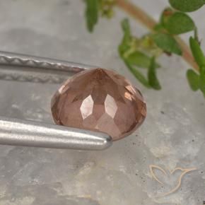 Malaya Garnet Gemstone in 5.7 mm Size for Sale, Malaya Garnet Stone in Deep Pink Color