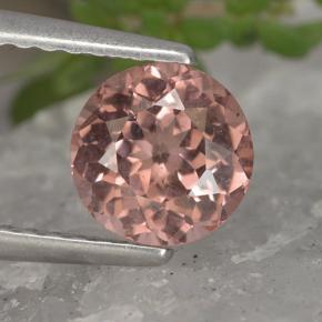 1.18 ct Pink Malaya Garnet Gemstone, Malaya Garnet Gem in Round Facet Shape for Sale.