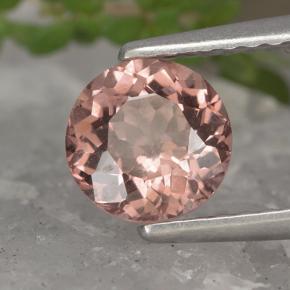 1.18 ct Pink Malaya Garnet Stone, Natural Malaya Garnet in Round Facet Shape for Sale