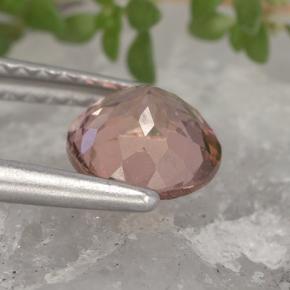 Malaya Garnet Gemstone in 6 mm (calibrated) Size for Sale, Malaya Garnet Stone in Light Rose Color