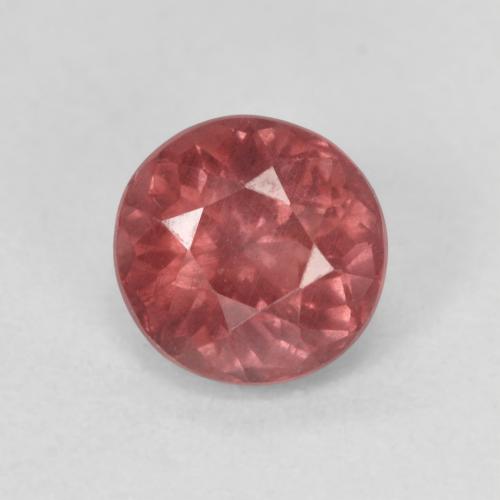 Orangish Pink Malaya Garnet Gem - 1.1ct Round Facet (ID: 495902)