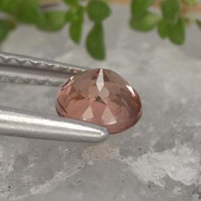 Malaya Garnet Gemstone in 5 mm (calibrated) Size for Sale, Malaya Garnet Stone in Pink Orange Color