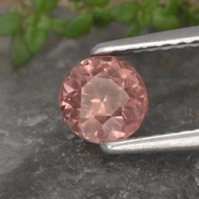 0.79 ct Pink Malaya Garnet Stone, Natural Malaya Garnet in Round Facet Shape for Sale