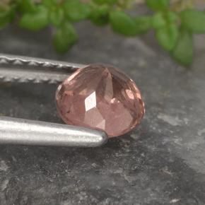 Malaya Garnet Gemstone in 5.2 mm Size for Sale, Malaya Garnet Stone in Pinkish Rose Color