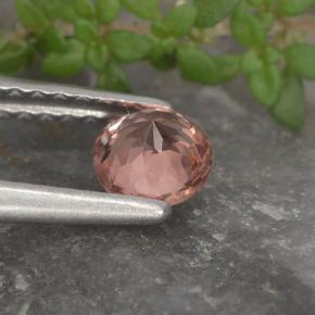 Malaya Garnet Gemstone in 4.6 mm Size for Sale, Malaya Garnet Stone in Pinkish Rose Color