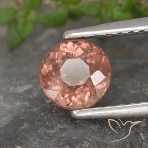 1.02 ct Pink Malaya Garnet Stone, Natural Malaya Garnet in Round Facet Shape for Sale