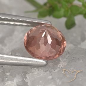 Malaya Garnet Gemstone in 5.5 mm (calibrated) Size for Sale, Malaya Garnet Stone in Grapefruit Pink Color