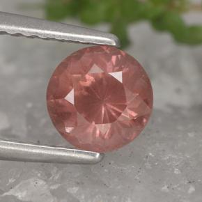 1.00 ct Pink Malaya Garnet Gemstone, Malaya Garnet Gem in Round Facet Shape for Sale.