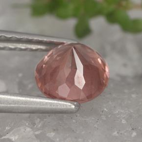 Malaya Garnet Gemstone in 5.7 mm Size for Sale, Malaya Garnet Stone in Pinkish Rose Color