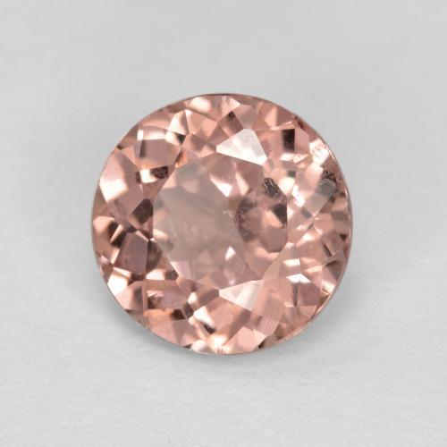 1.28 ct Pink Malaya Garnet Stone, Natural Malaya Garnet in Round Facet Shape for Sale