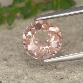 1.38 ct Pink Malaya Garnet Stone, Natural Malaya Garnet in Round Facet Shape for Sale