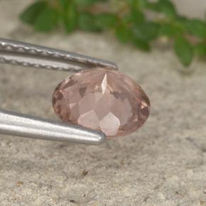 Malaya Garnet Gemstone in 7 mm (calibrated) Size for Sale, Malaya Garnet Stone in Orange Pink Color