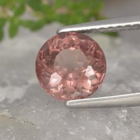 1.66 ct Pink Malaya Garnet Stone, Natural Malaya Garnet in Round Facet Shape for Sale