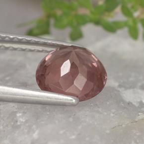 Malaya Garnet Gemstone in 7 mm (calibrated) Size for Sale, Malaya Garnet Stone in Pinkish Rose Color