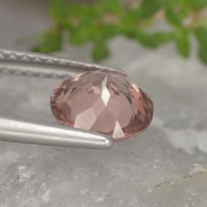 Malaya Garnet Gemstone in 7 mm (calibrated) Size for Sale, Malaya Garnet Stone in Orange Pink Color