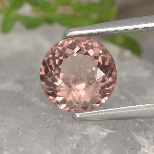 1.29 ct Pink Malaya Garnet Stone, Natural Malaya Garnet in Round Facet Shape for Sale