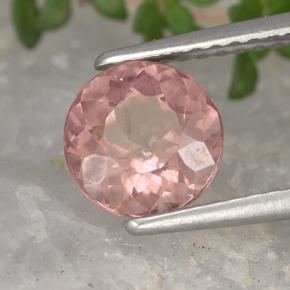 1.50 ct Pink Malaya Garnet Stone, Natural Malaya Garnet in Round Facet Shape for Sale