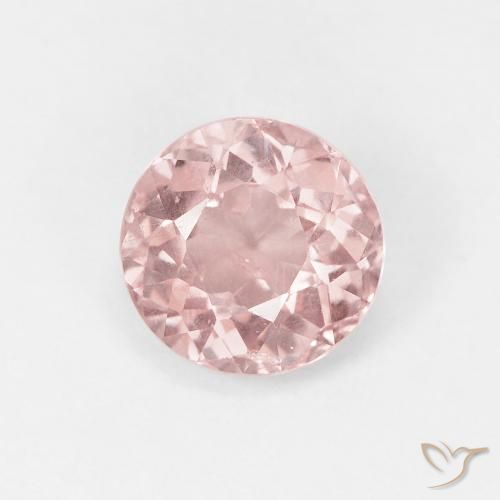 Grenat Malaya Rose 1,59 ct, Taille Ronde 6,8 mm De Tanzanie, Photo A