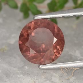 1.64 ct Pink Malaya Garnet Stone, Natural Malaya Garnet in Round Facet Shape for Sale