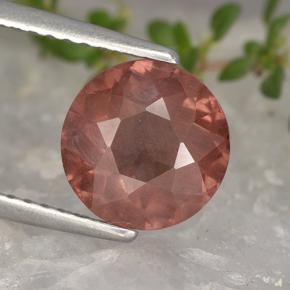 2.24 ct Orange Malaya Garnet Gemstone, Malaya Garnet Gem in Round Facet Shape for Sale.