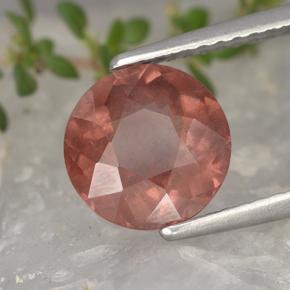 2.24 ct Orange Malaya Garnet Stone, Natural Malaya Garnet in Round Facet Shape for Sale