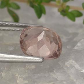 Malaya Garnet Gemstone in 7.5 x 7.4 mm Size for Sale, Malaya Garnet Stone in Orange Pink Color