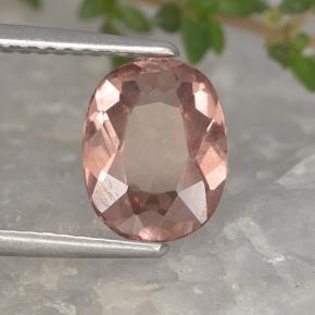 1.67 ct Pink Malaya Garnet Stone, Natural Malaya Garnet in Oval Facet Shape for Sale