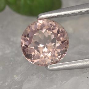 1.07 ct Pink Malaya Garnet Stone, Natural Malaya Garnet in Round Facet Shape for Sale