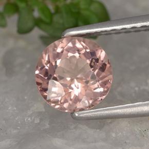 1.34 ct Orange Malaya Garnet Stone, Natural Malaya Garnet in Round Facet Shape for Sale