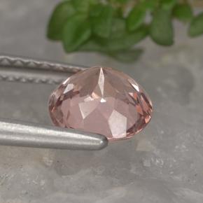Malaya Garnet Gemstone in 6.5 mm (calibrated) Size for Sale, Malaya Garnet Stone in Pink Orange Color