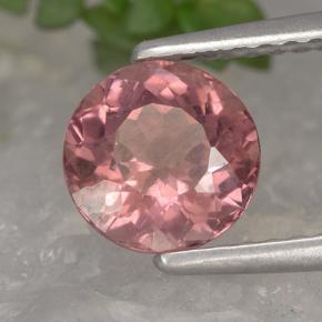 1.44 ct Pink Malaya Garnet Stone, Natural Malaya Garnet in Round Facet Shape for Sale