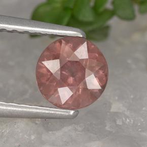 0.83 ct Pink Malaya Garnet Gemstone, Malaya Garnet Gem in Round Facet Shape for Sale.