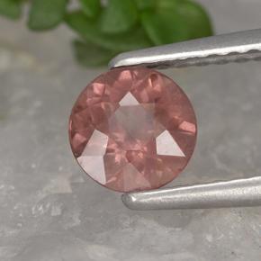 0.83 ct Pink Malaya Garnet Stone, Natural Malaya Garnet in Round Facet Shape for Sale