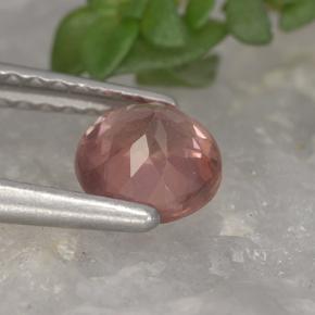 Malaya Garnet Gemstone in 5.5 mm Size for Sale, Malaya Garnet Stone in Pinkish Rose Color