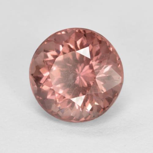 1.27 ct Pink Malaya Garnet Stone, Natural Malaya Garnet in Round Facet Shape for Sale