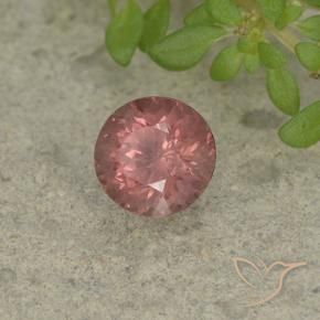 1.07 ct Pink Malaya Garnet Stone, Natural Malaya Garnet in Round Facet Shape for Sale