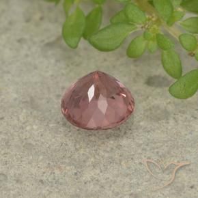 Malaya Garnet Gemstone in 6 mm (calibrated) Size for Sale, Malaya Garnet Stone in Brick Red Color