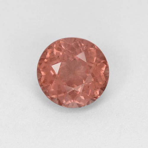 Reddish Pink Malaya Garnet Gem - 1ct Round Facet (ID: 498567)