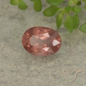 1.27 ct Pink Malaya Garnet Stone, Natural Malaya Garnet in Oval Facet Shape for Sale